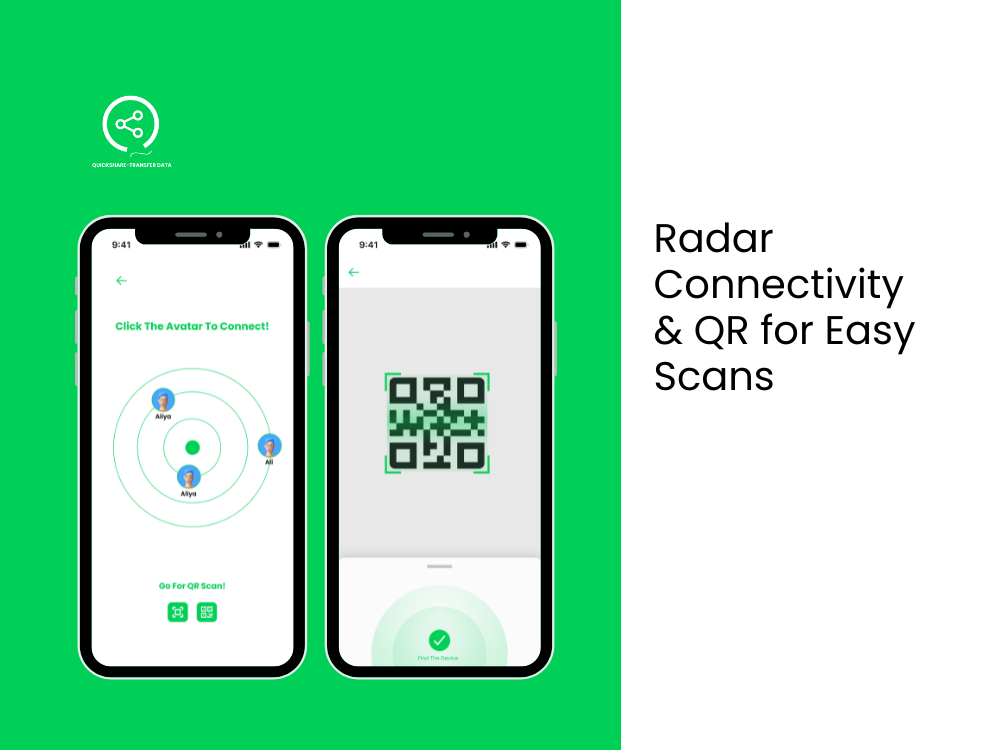 QuickShare screens